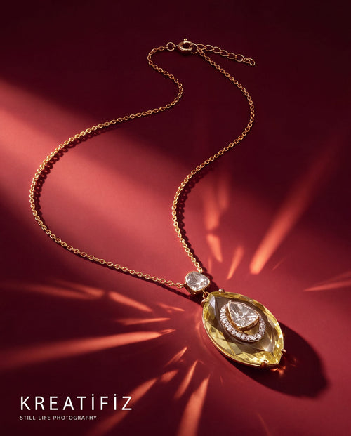 Mahi Polki And Diamond Pendant