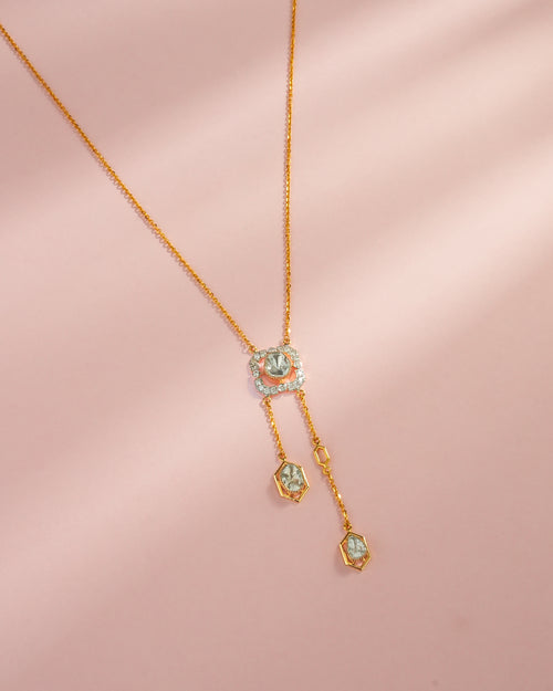 Ritvi Polki And Diamond Pendant
