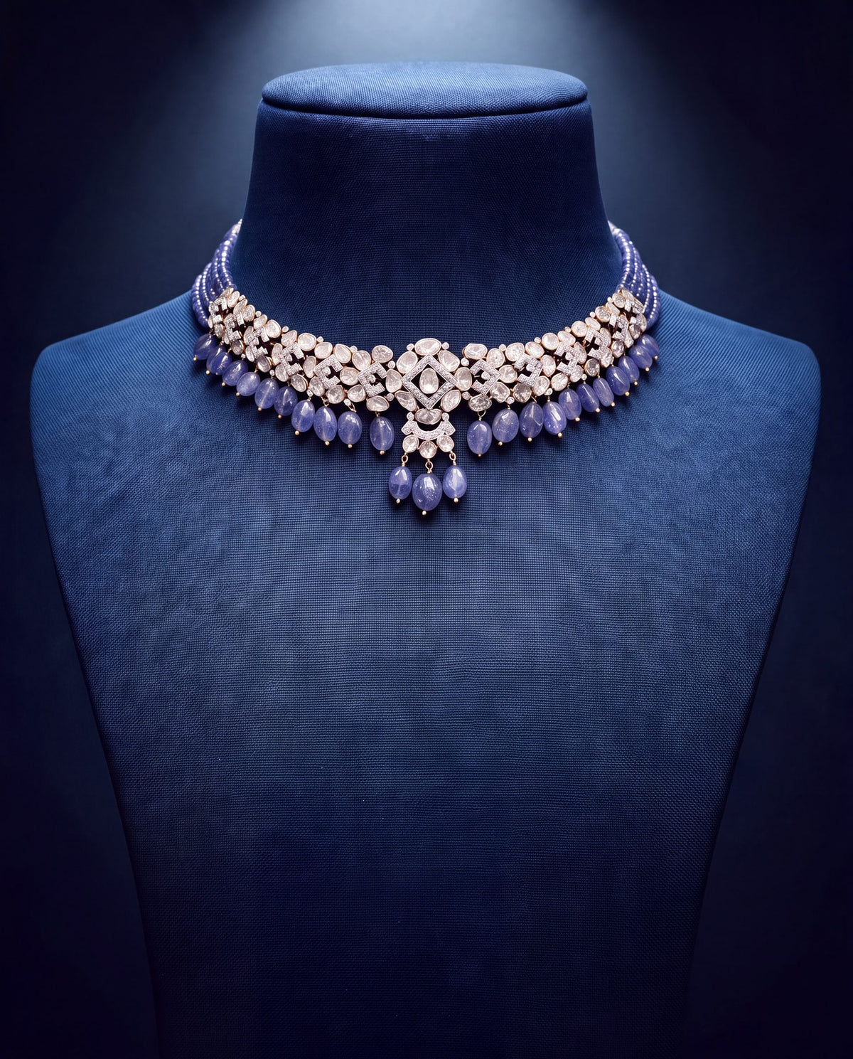 Maanya Polki And Diamond Long Earrings