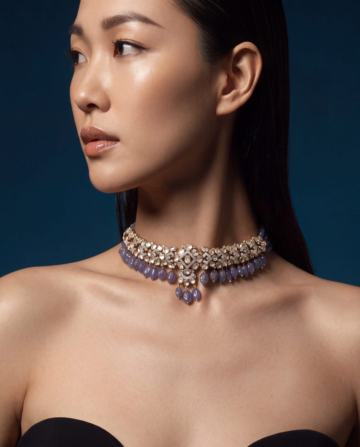 Maanya Polki And Diamond Long Earrings