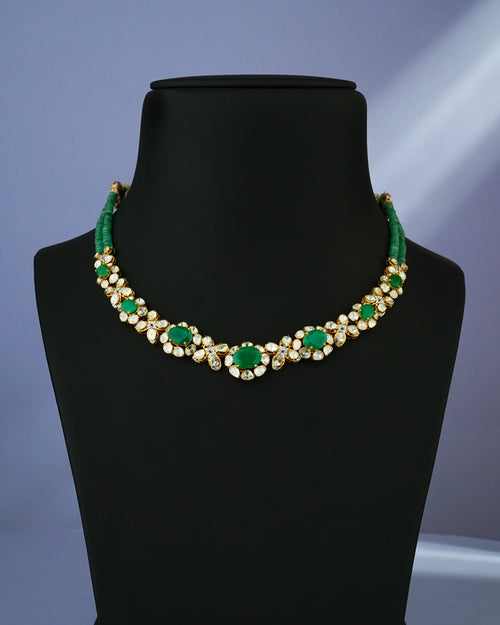 Sumedha Polki And Diamond Necklace