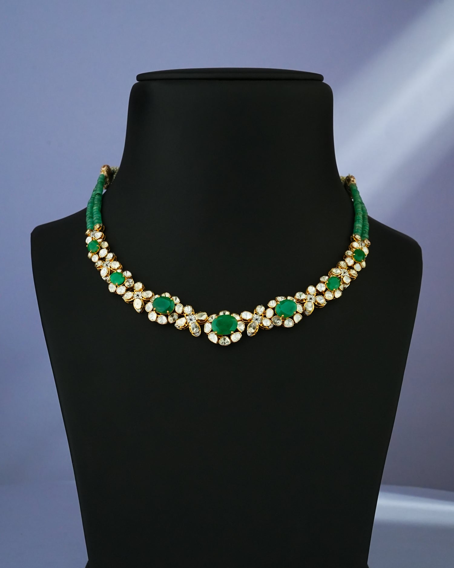 Sumedha Polki And Diamond Necklace