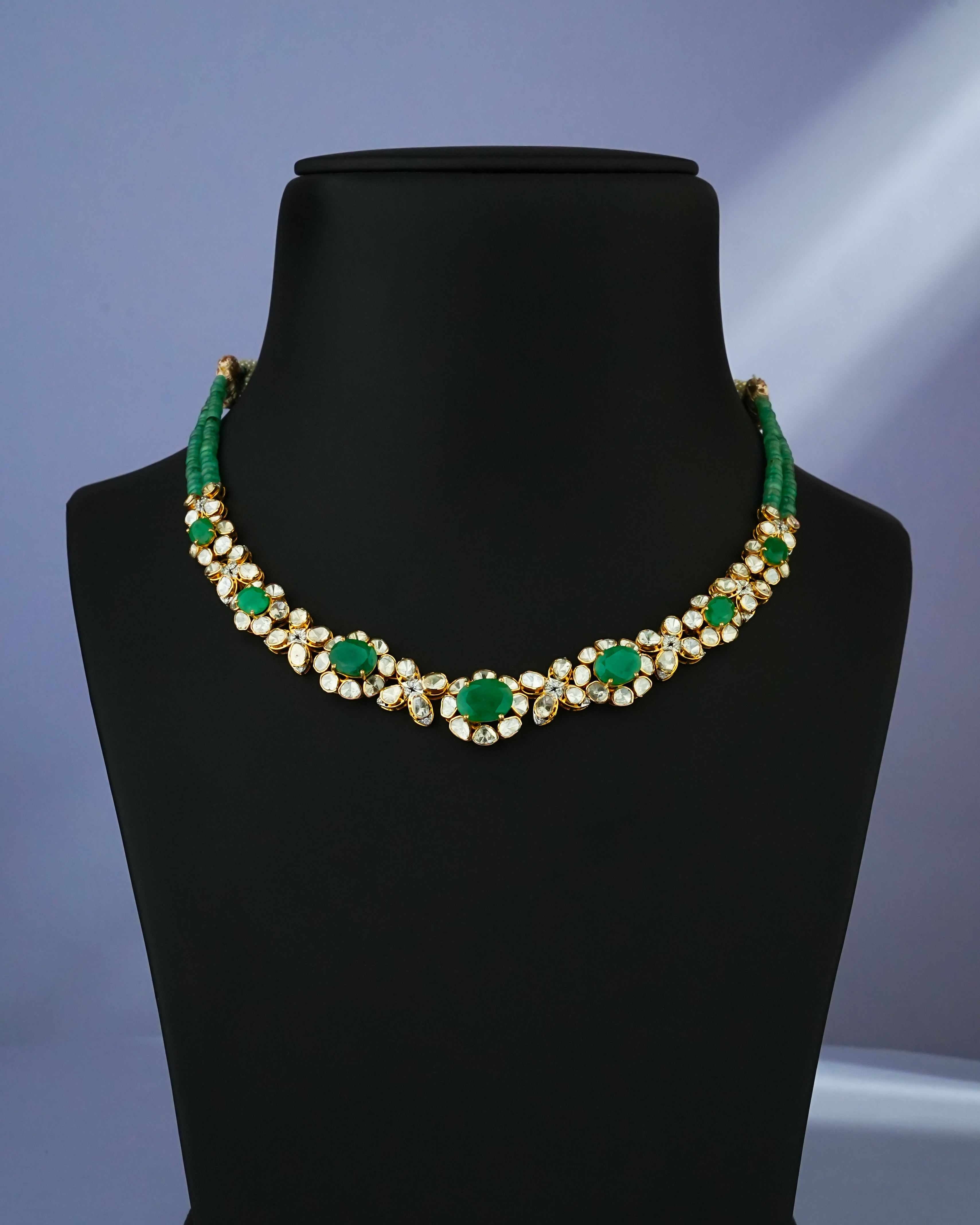 Sumedha Polki And Diamond Necklace