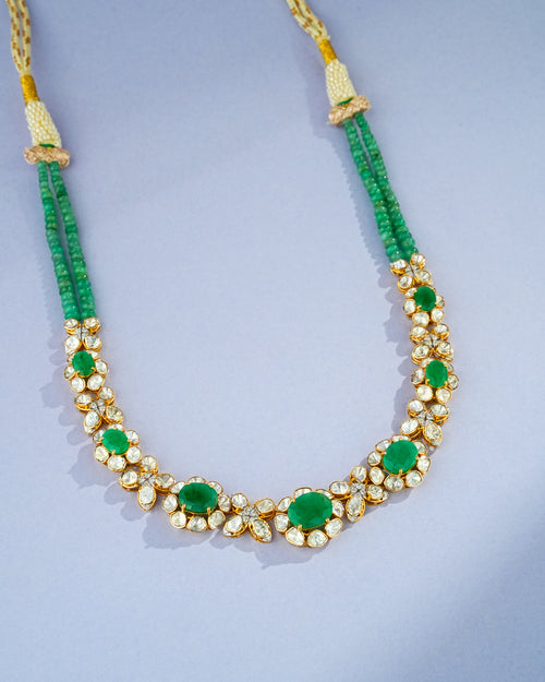 Sumedha Polki And Diamond Necklace