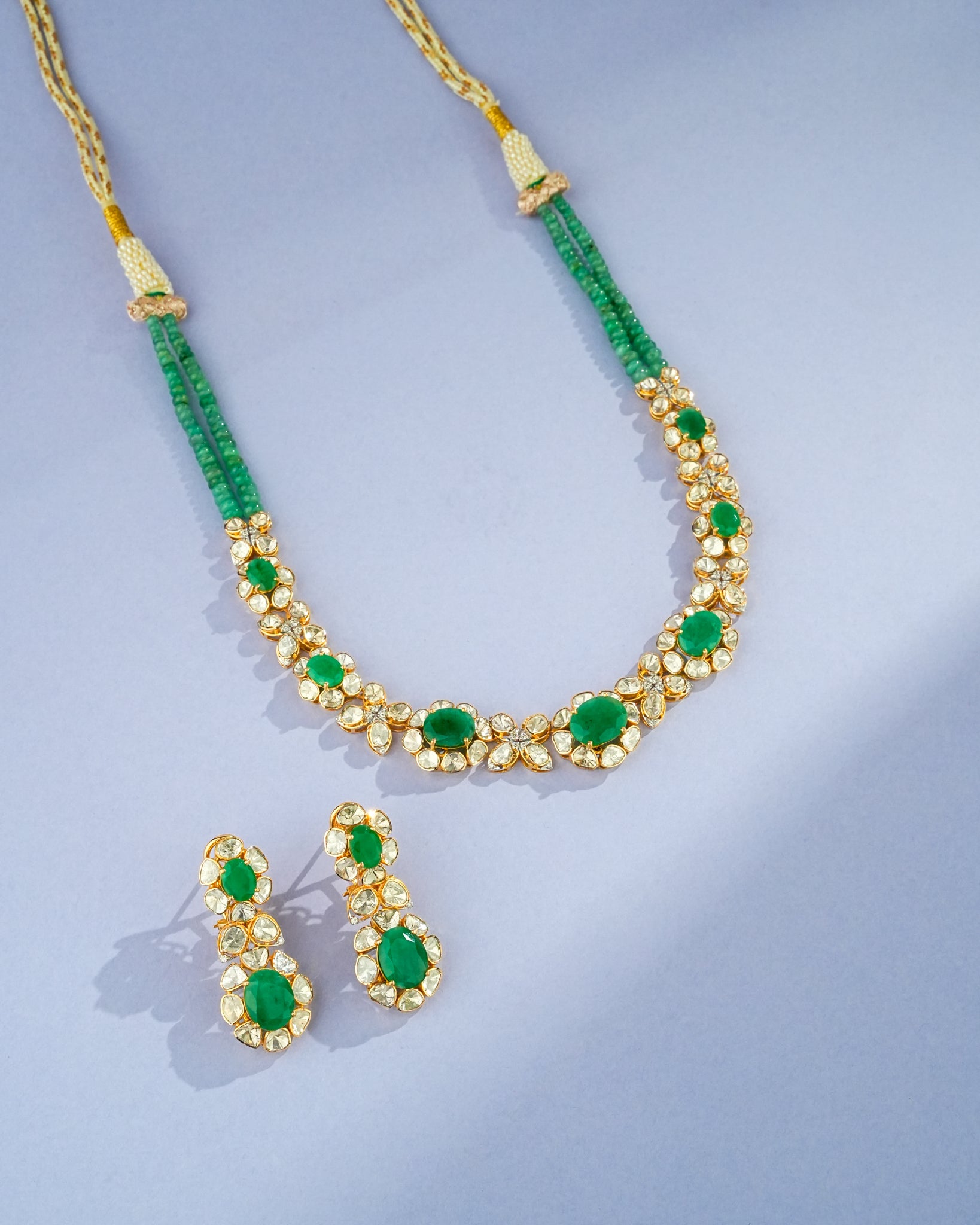 Sumedha Polki And Diamond Necklace