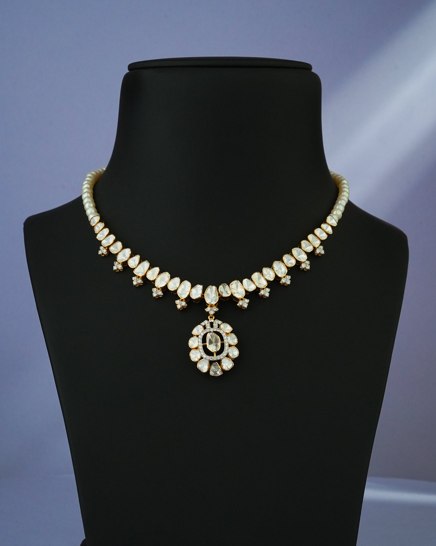 Bhavna Polki And Diamond Necklace