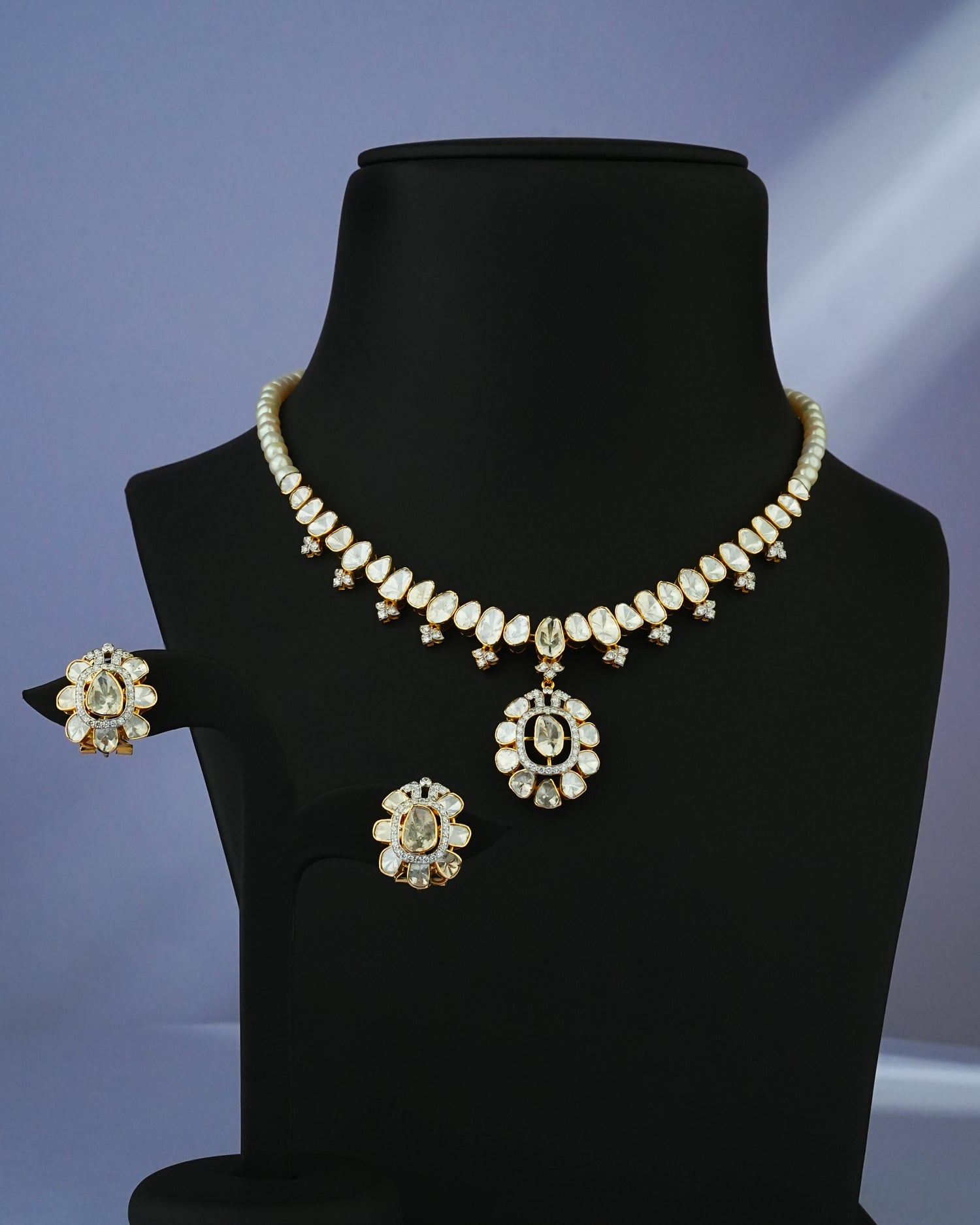 Bhavna Polki And Diamond Necklace