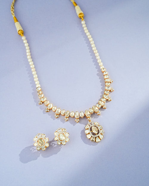 Bhavna Polki And Diamond Necklace