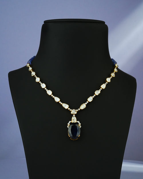 Fehima Polki And Diamond Necklace