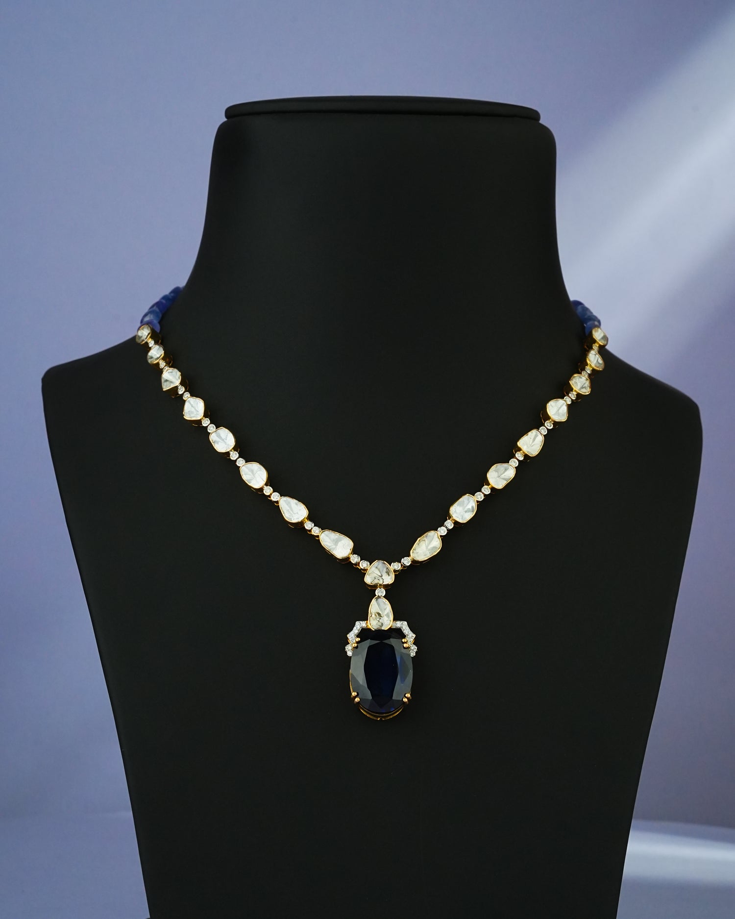 Fehima Polki And Diamond Necklace