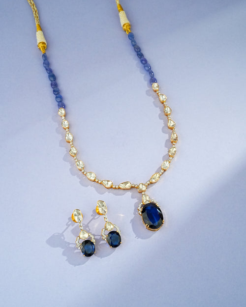 Fehima Polki And Diamond Necklace