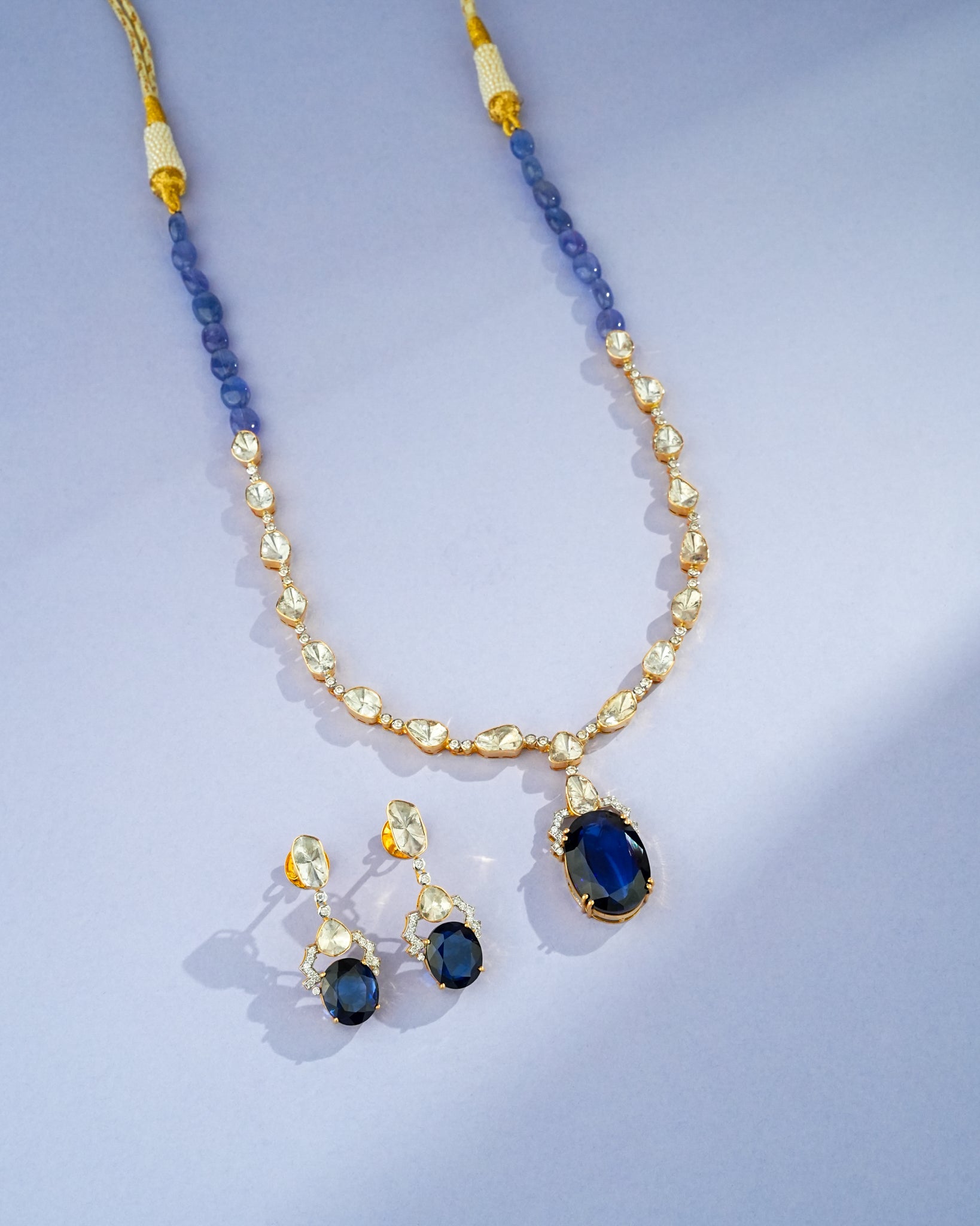 Fehima Polki And Diamond Necklace