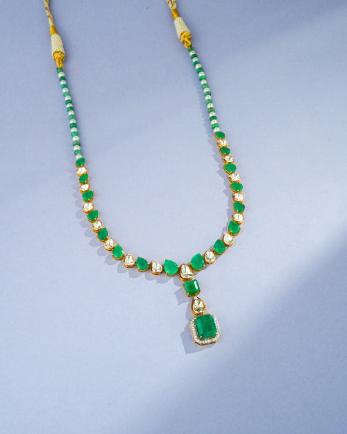Fariya Polki And Diamond Necklace