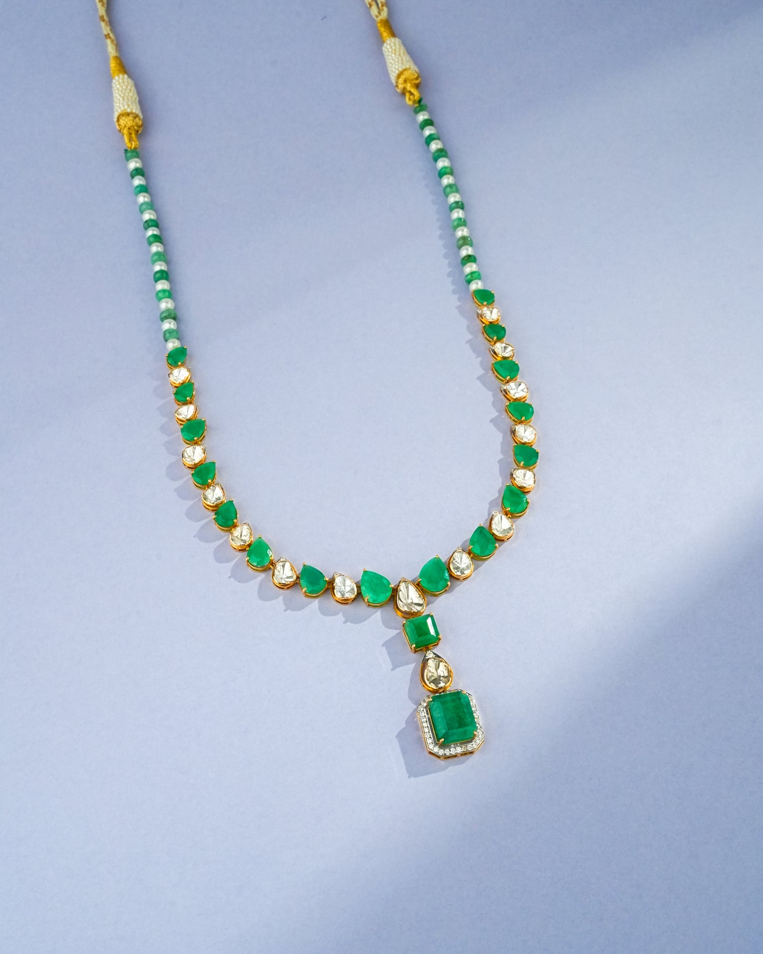 Fariya Polki And Diamond Necklace