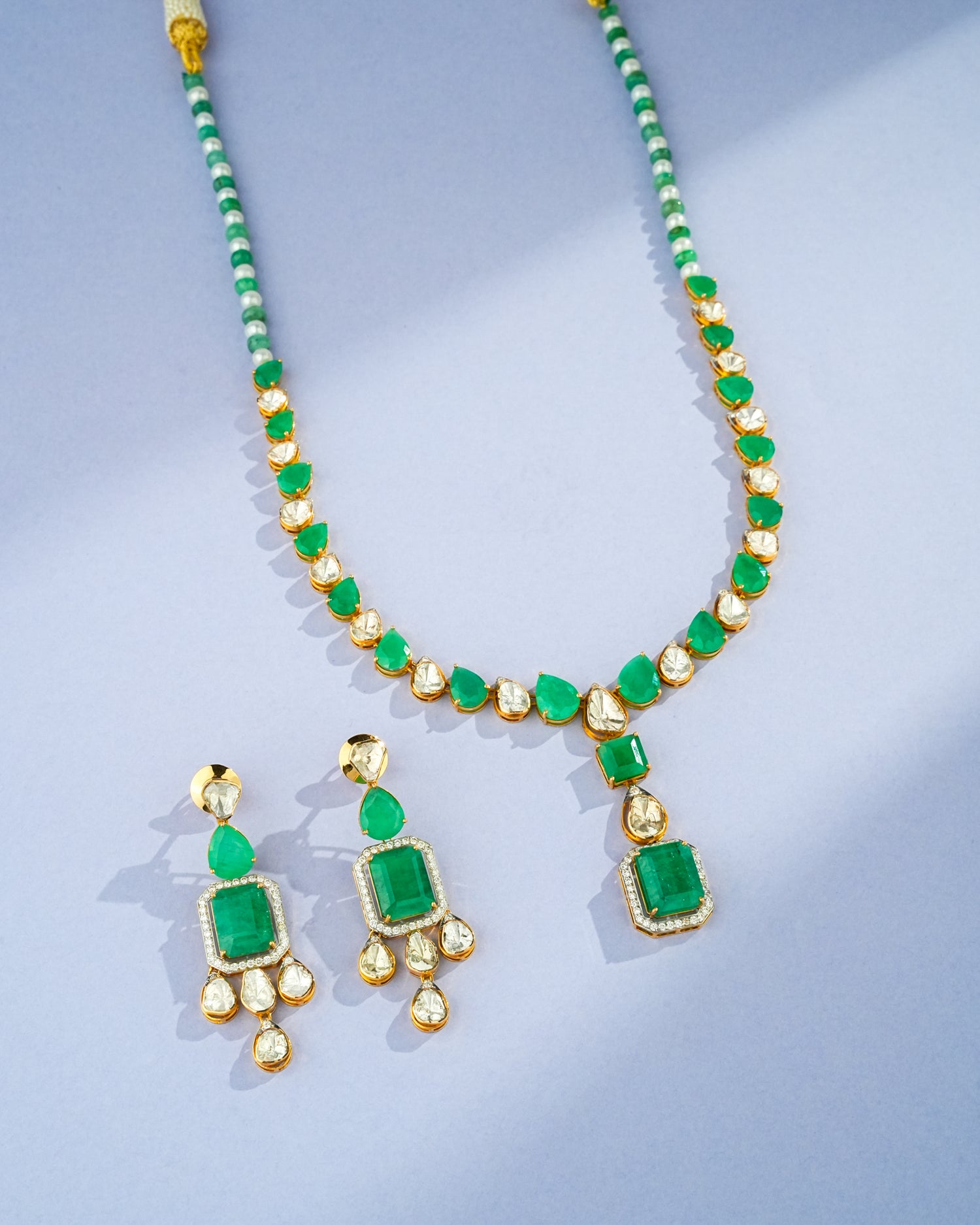 Fariya Polki And Diamond Necklace