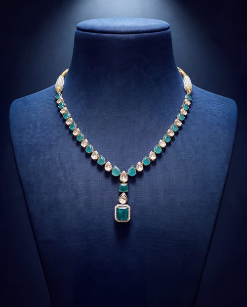 Fariya Polki And Diamond Necklace