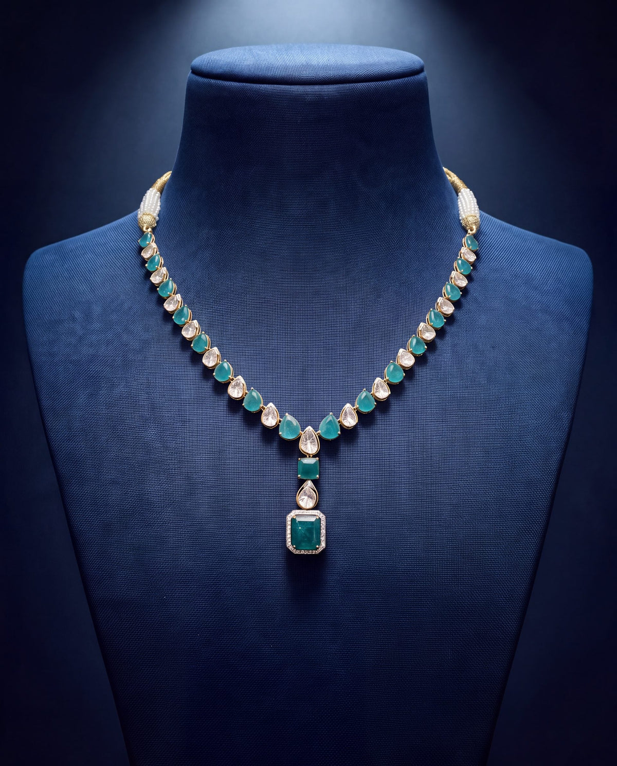 Fariya Polki And Diamond Necklace
