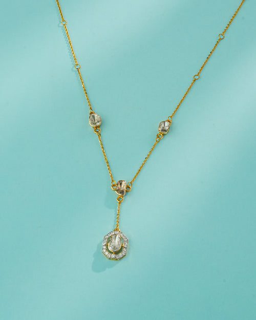 Jeevika Polki And Diamond Pendant