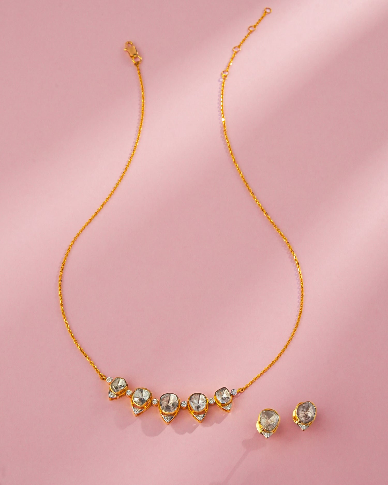 Chloe Polki And Diamond Necklace