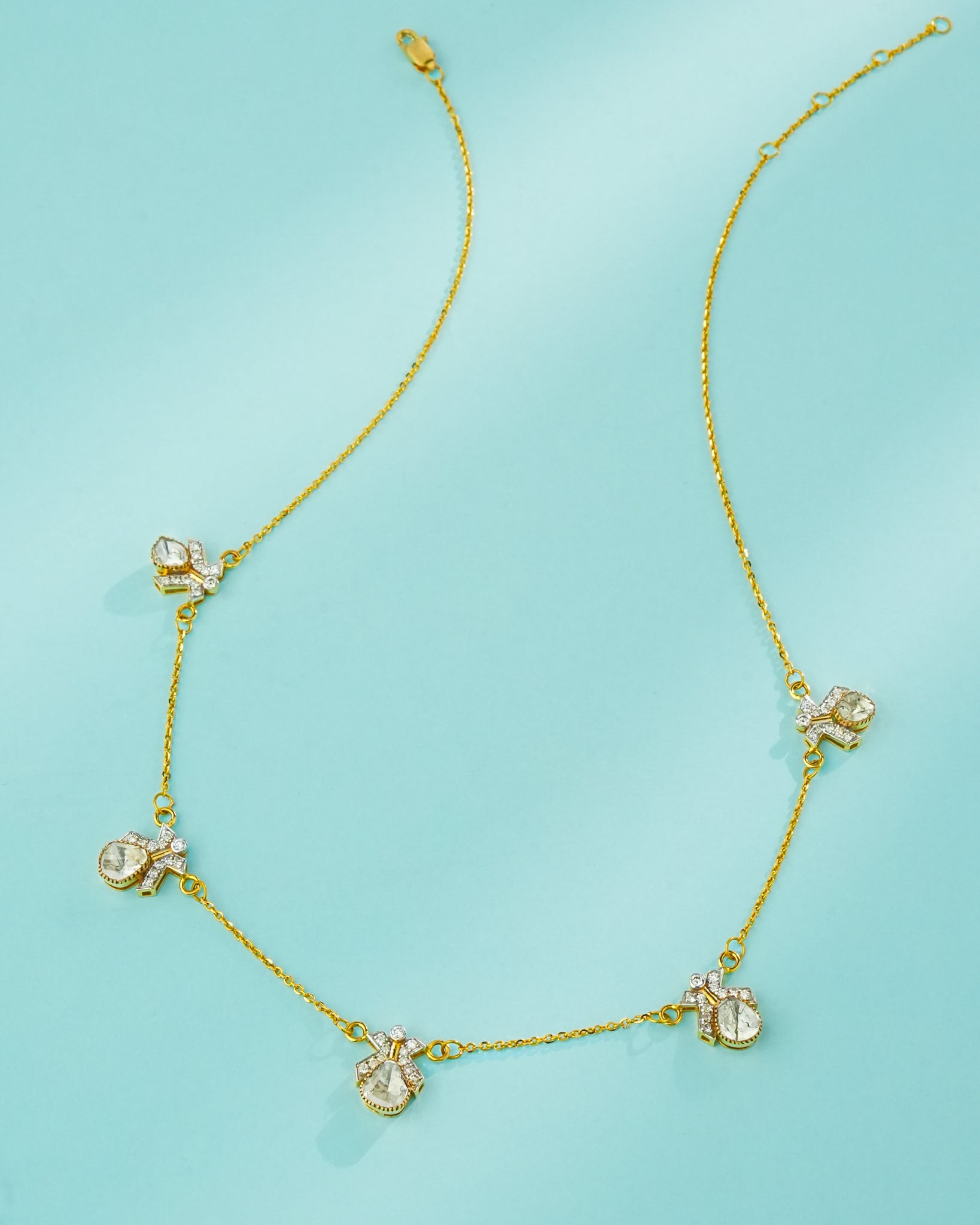 Zoe Polki And Diamond Necklace