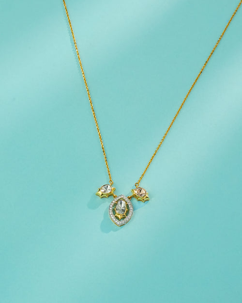 Ella Polki And Diamond Pendant