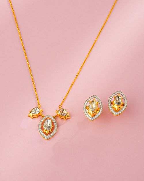 Ella Polki And Diamond Pendant