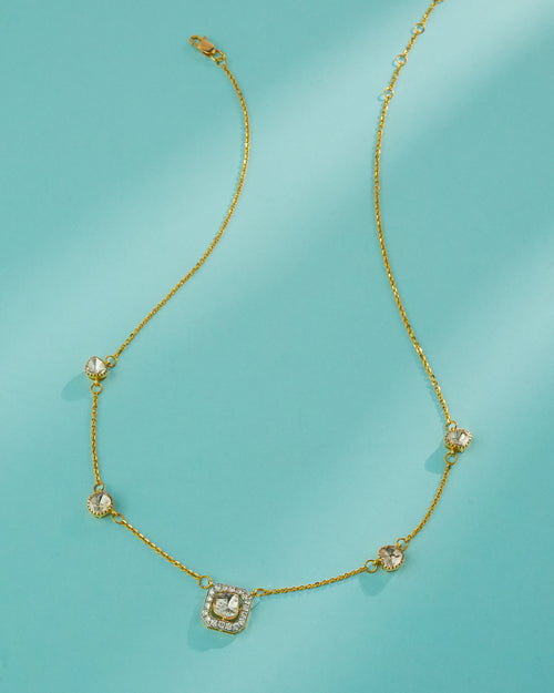 Sophie Polki And Diamond Necklace