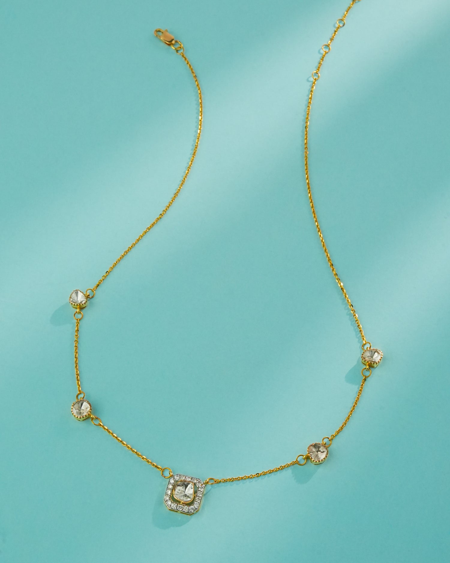 Sophie Polki And Diamond Necklace