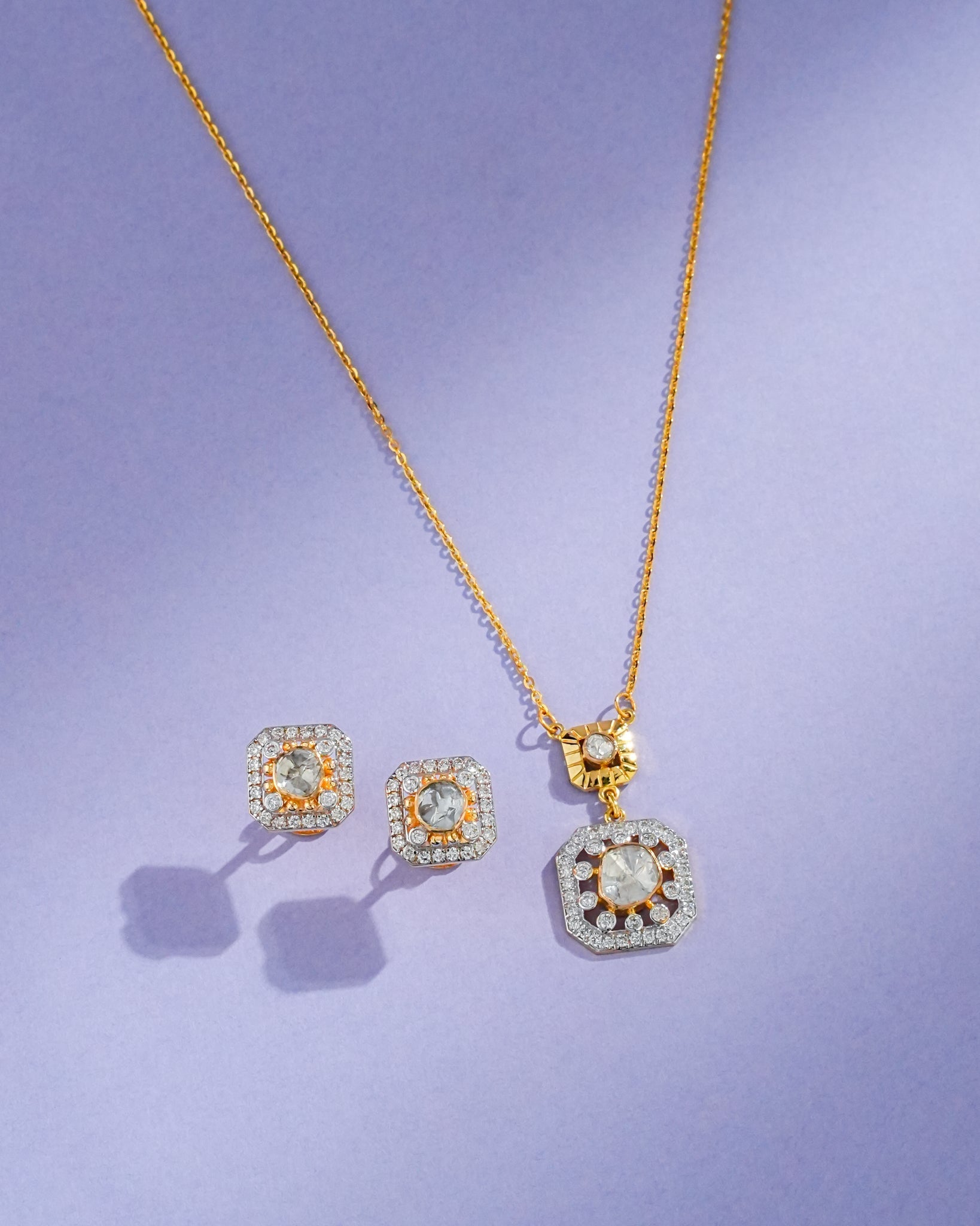 Emma Polki And Diamond Hoops