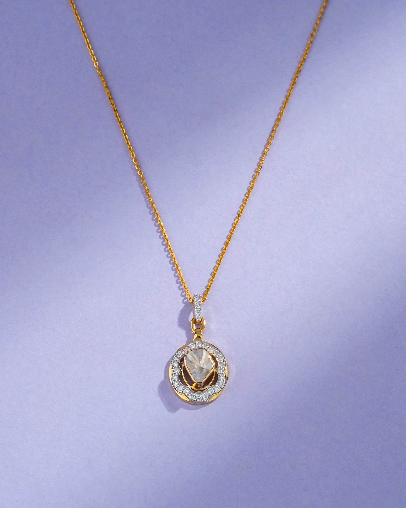 Madeline Polki And Diamond Pendant