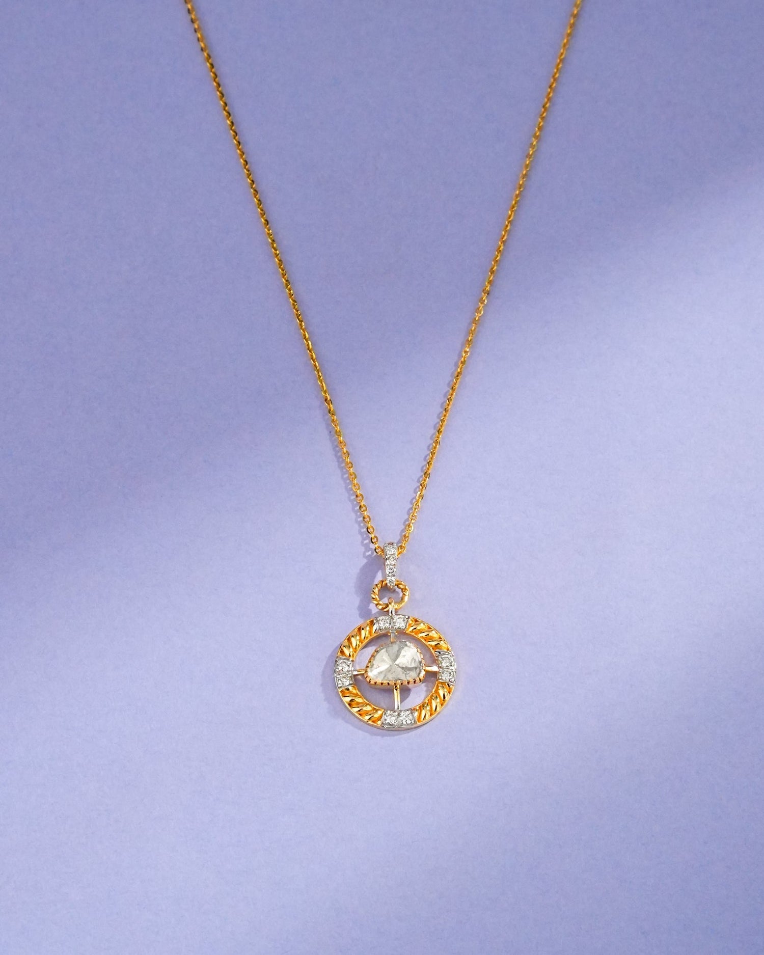 Eliana Polki And Diamond Pendant