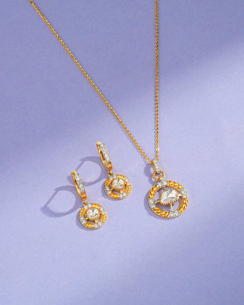 Eliana Polki And Diamond Pendant