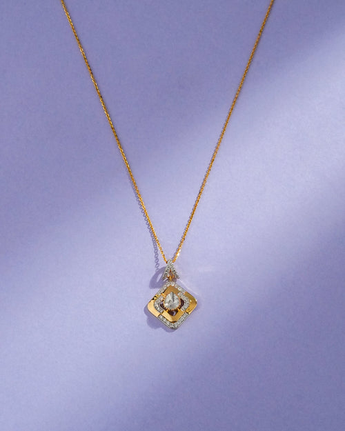 Anika Polki And Diamond Pendant