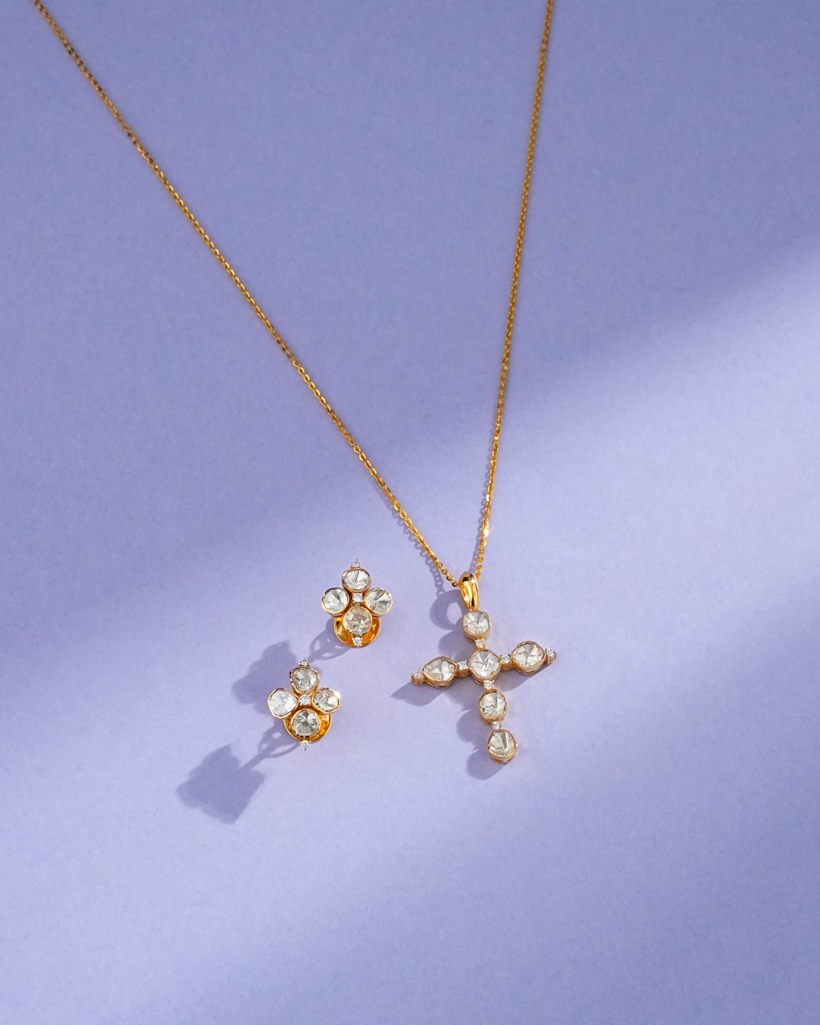 Vivian Polki And Diamond Pendant