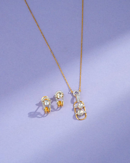 Hazel Polki And Diamond Tops