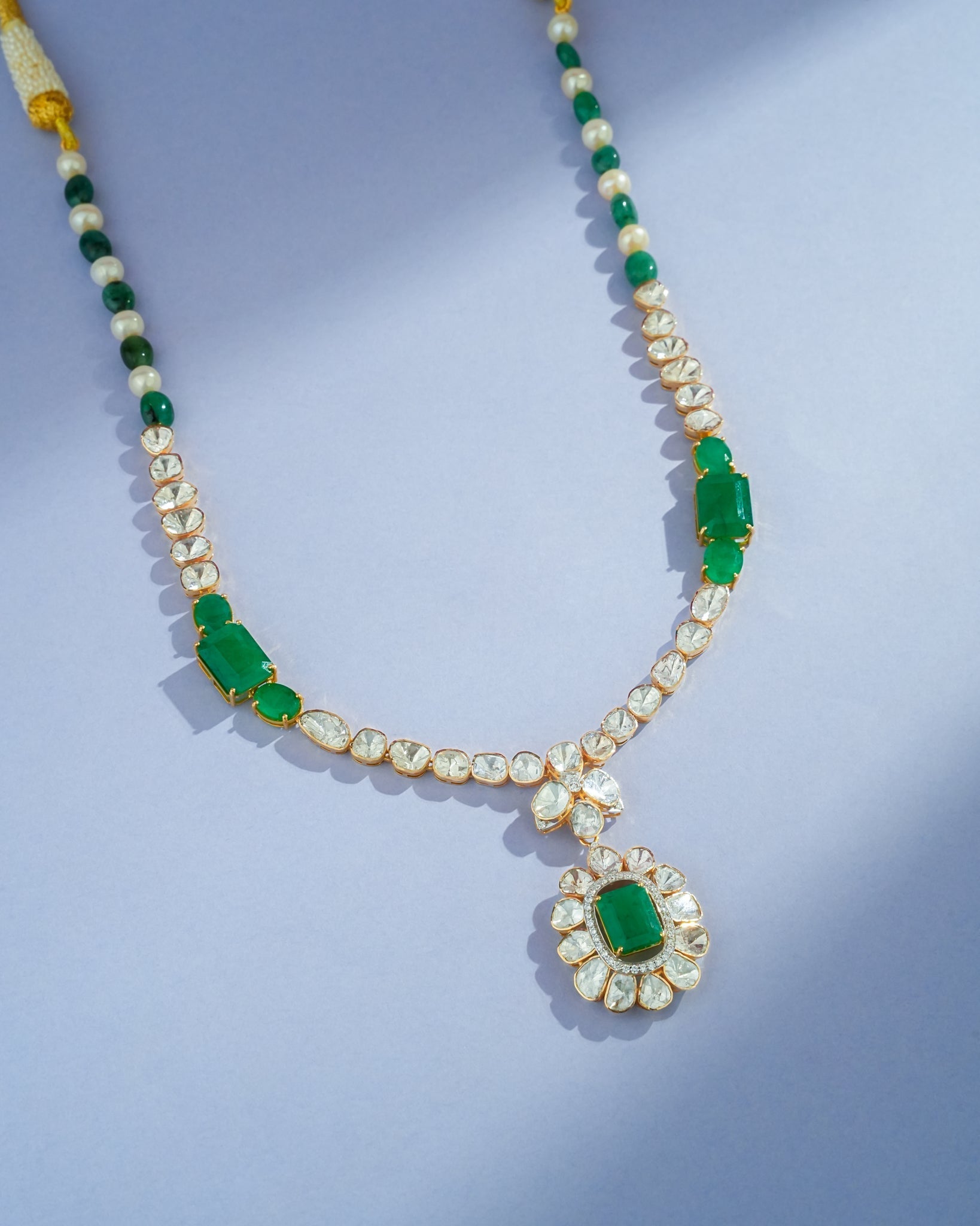Ishaia Polki And Diamond Necklace