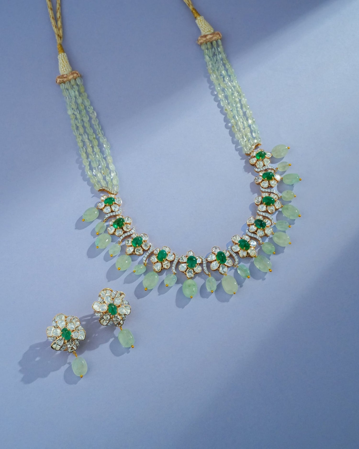 Sahana Polki And Diamond Necklace