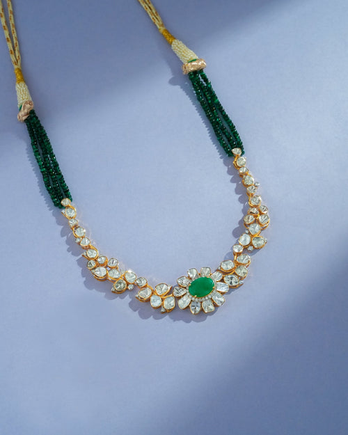 Farzana Polki And Diamond Necklace