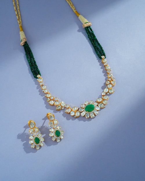 Farzana Polki And Diamond Necklace