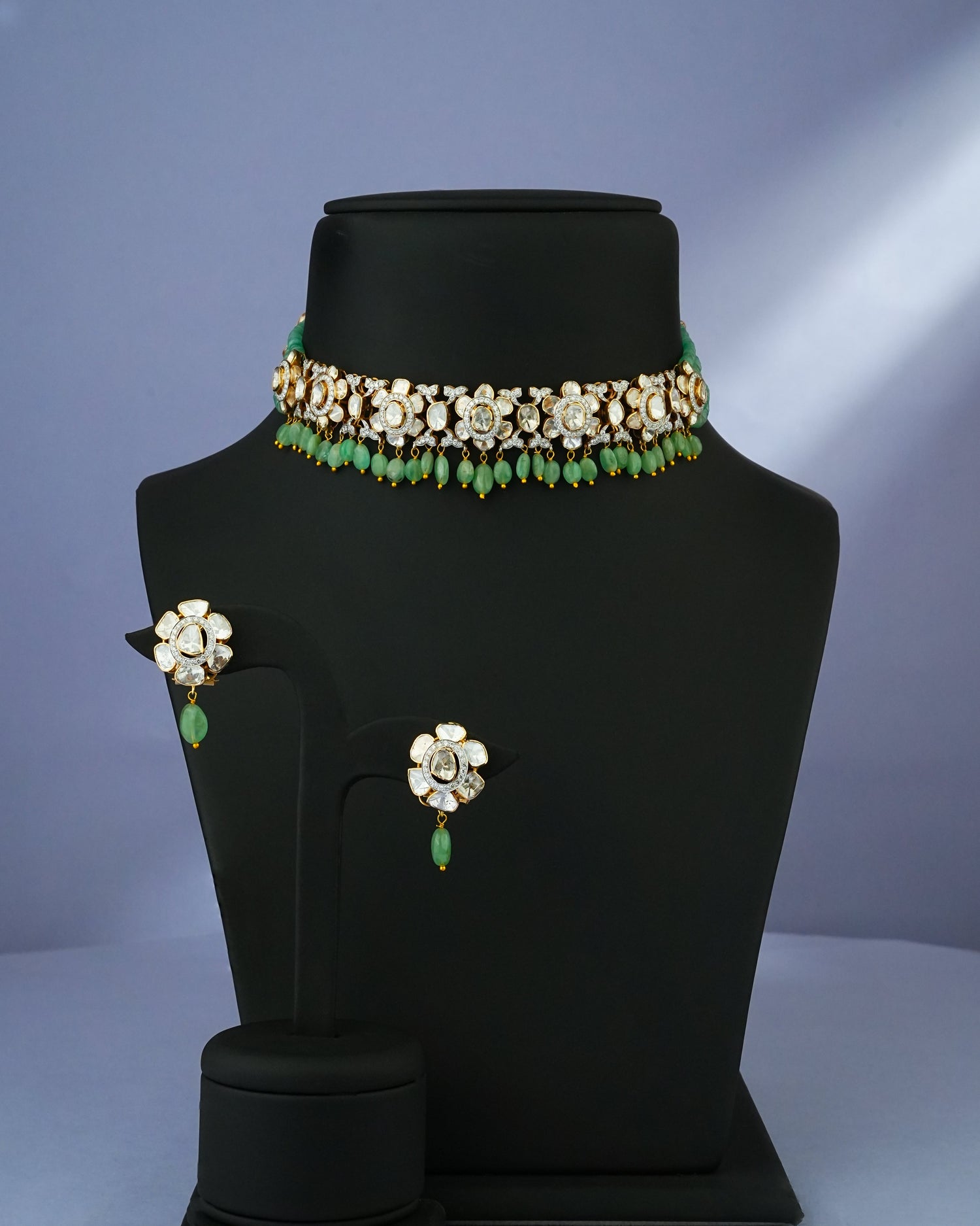 Eleanor Polki And Diamond Hoops