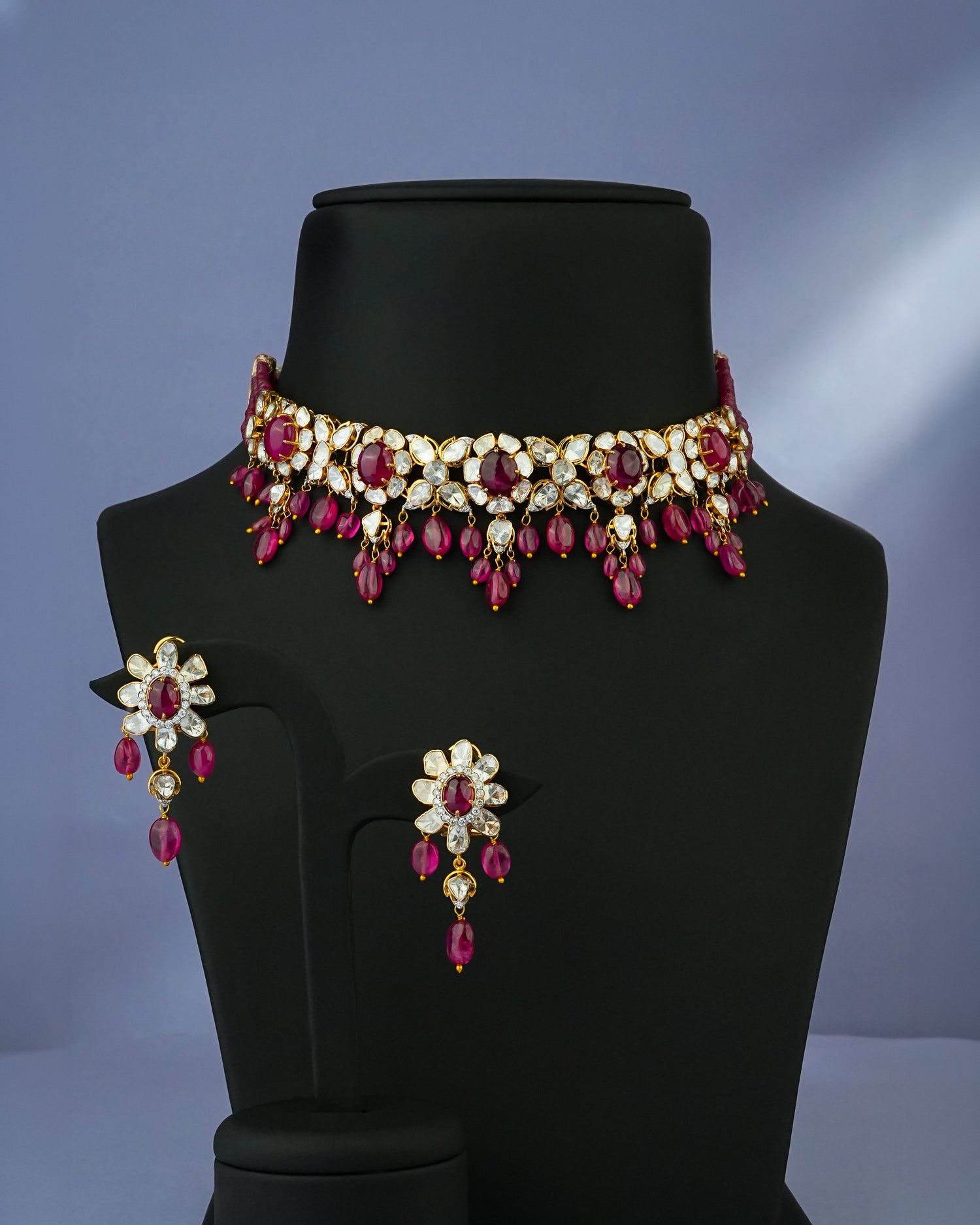 Nora Polki And Diamond Necklace