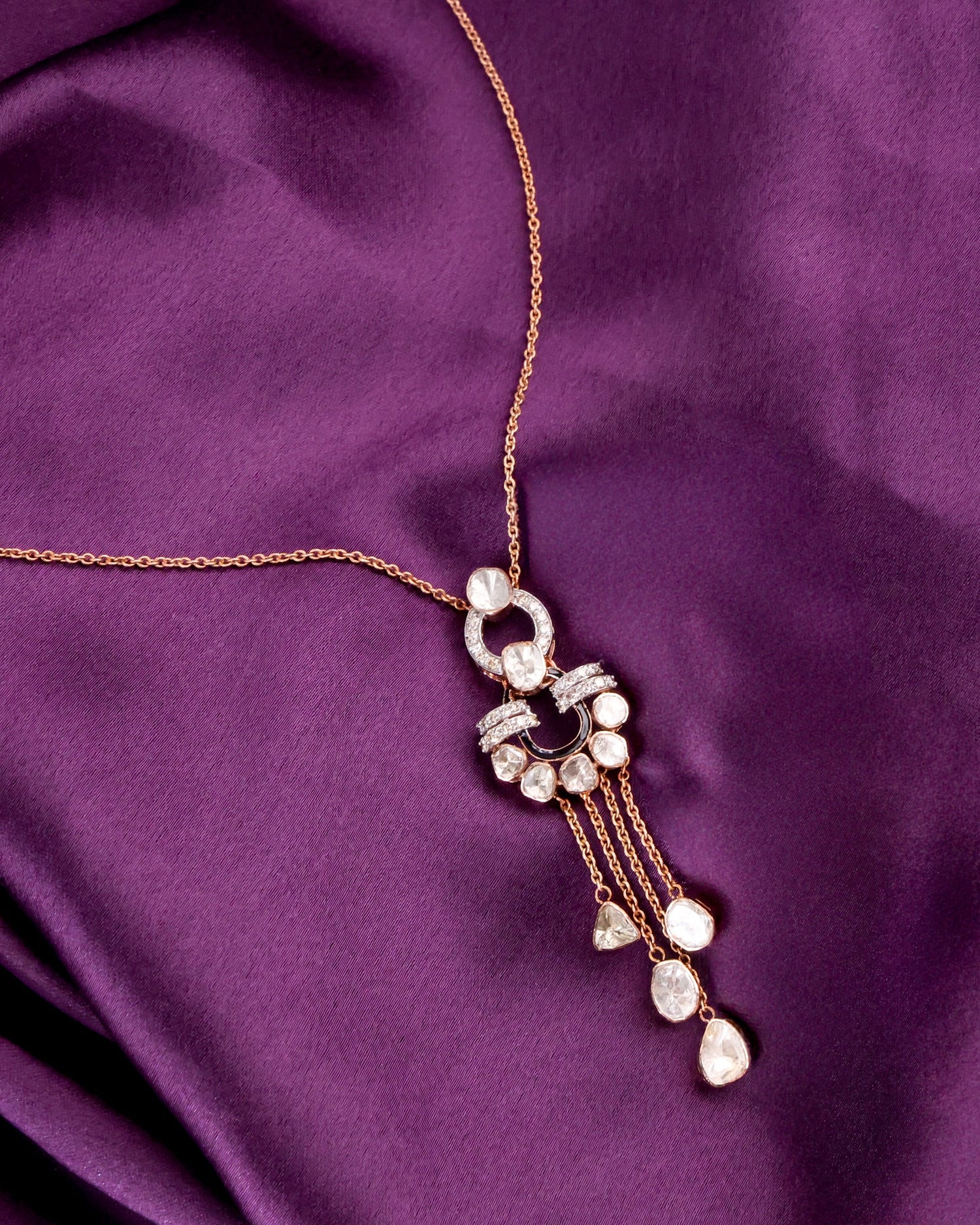 Avidha Polki And Diamond Pendant