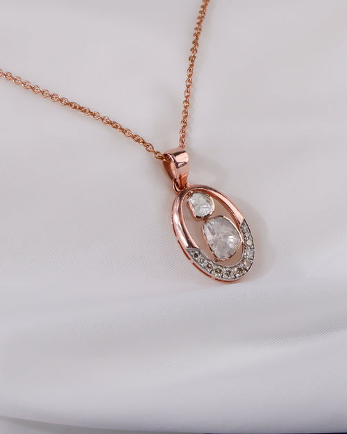 Amruta Polki And Diamond Pendant