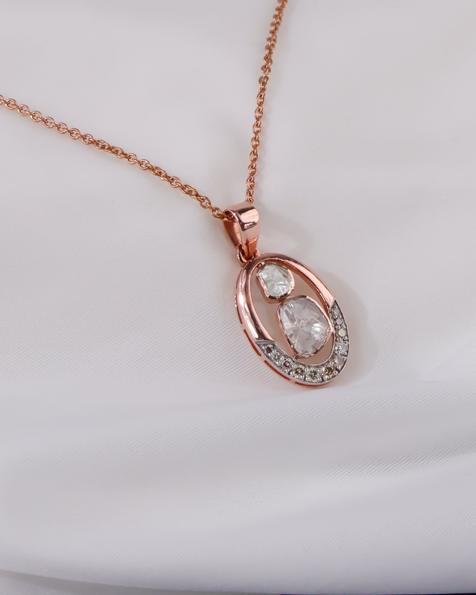 Amruta Polki And Diamond Pendant