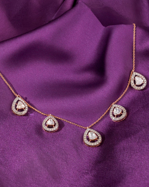 Akruti Polki And Diamond Necklace