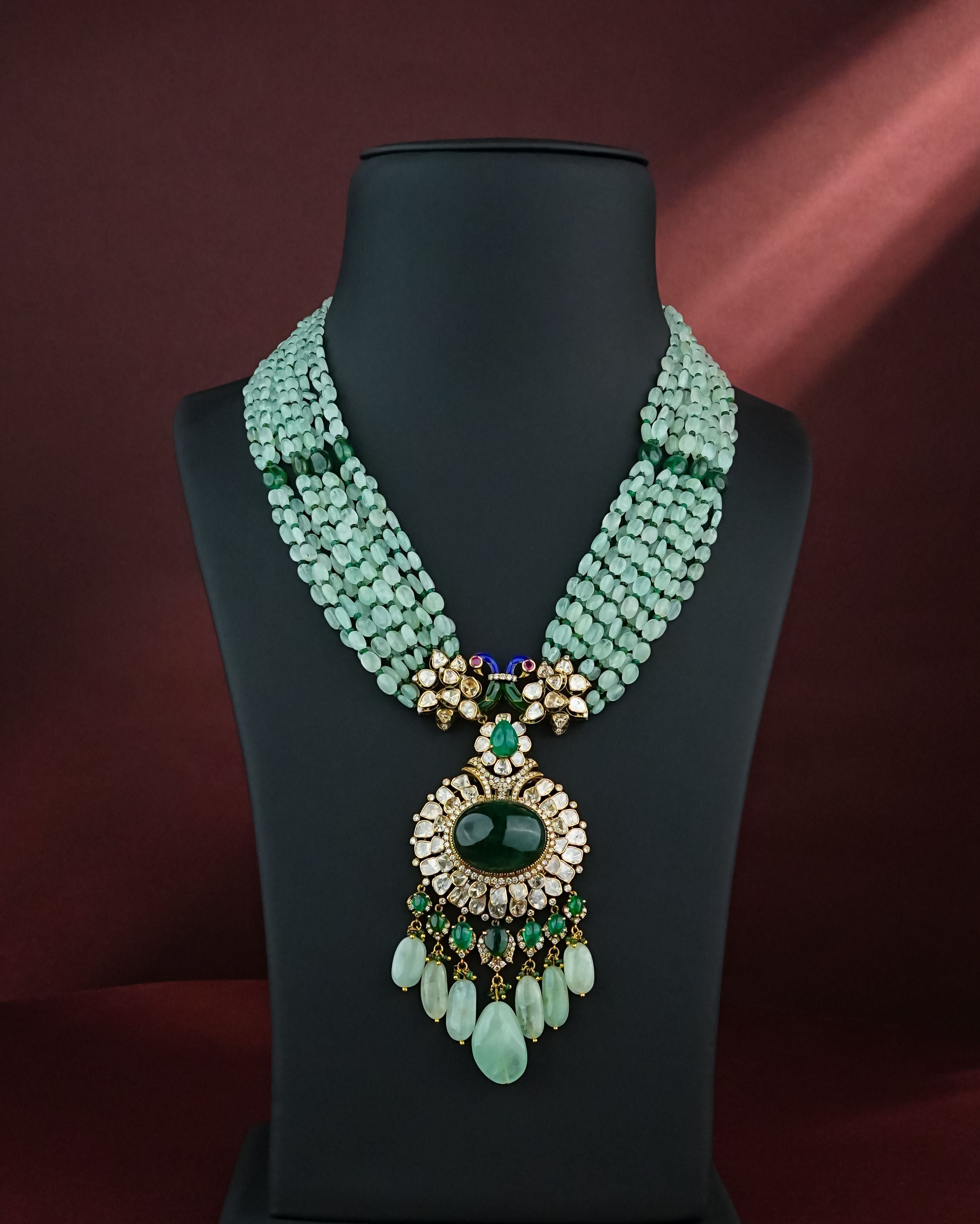 Anupriya Polki And Diamond Bead Pendant - NO ORDERS