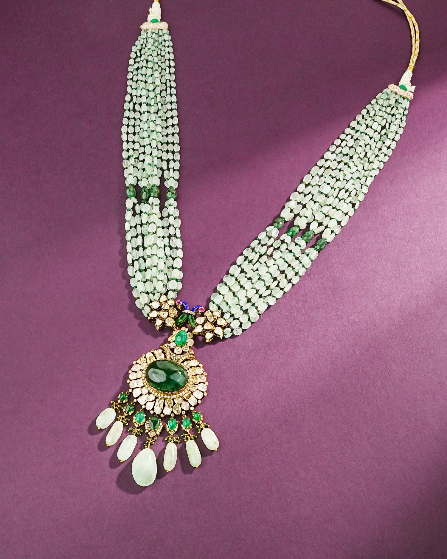 Anupriya Polki And Diamond Bead Pendant