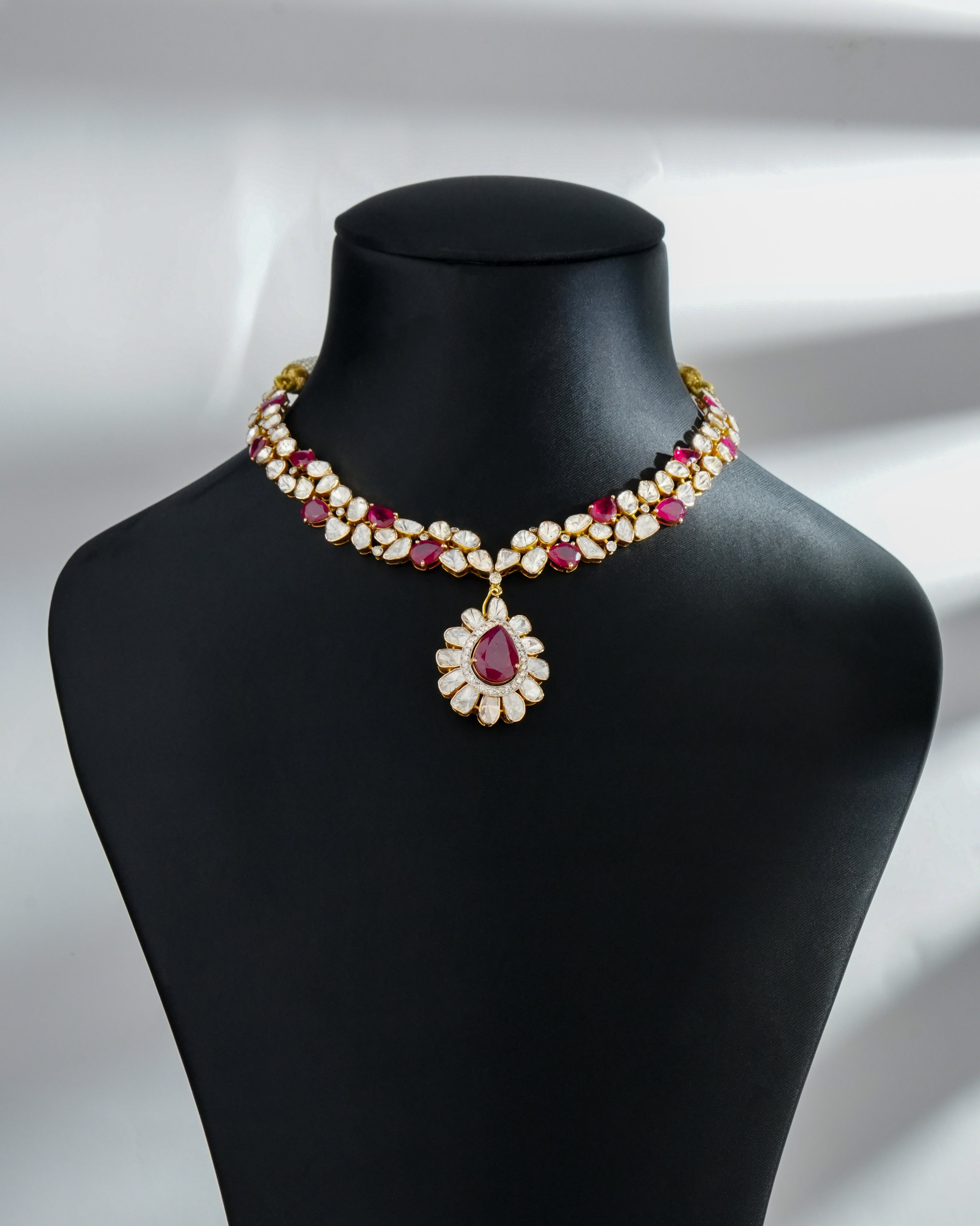 Medha Polki And Diamond Necklace