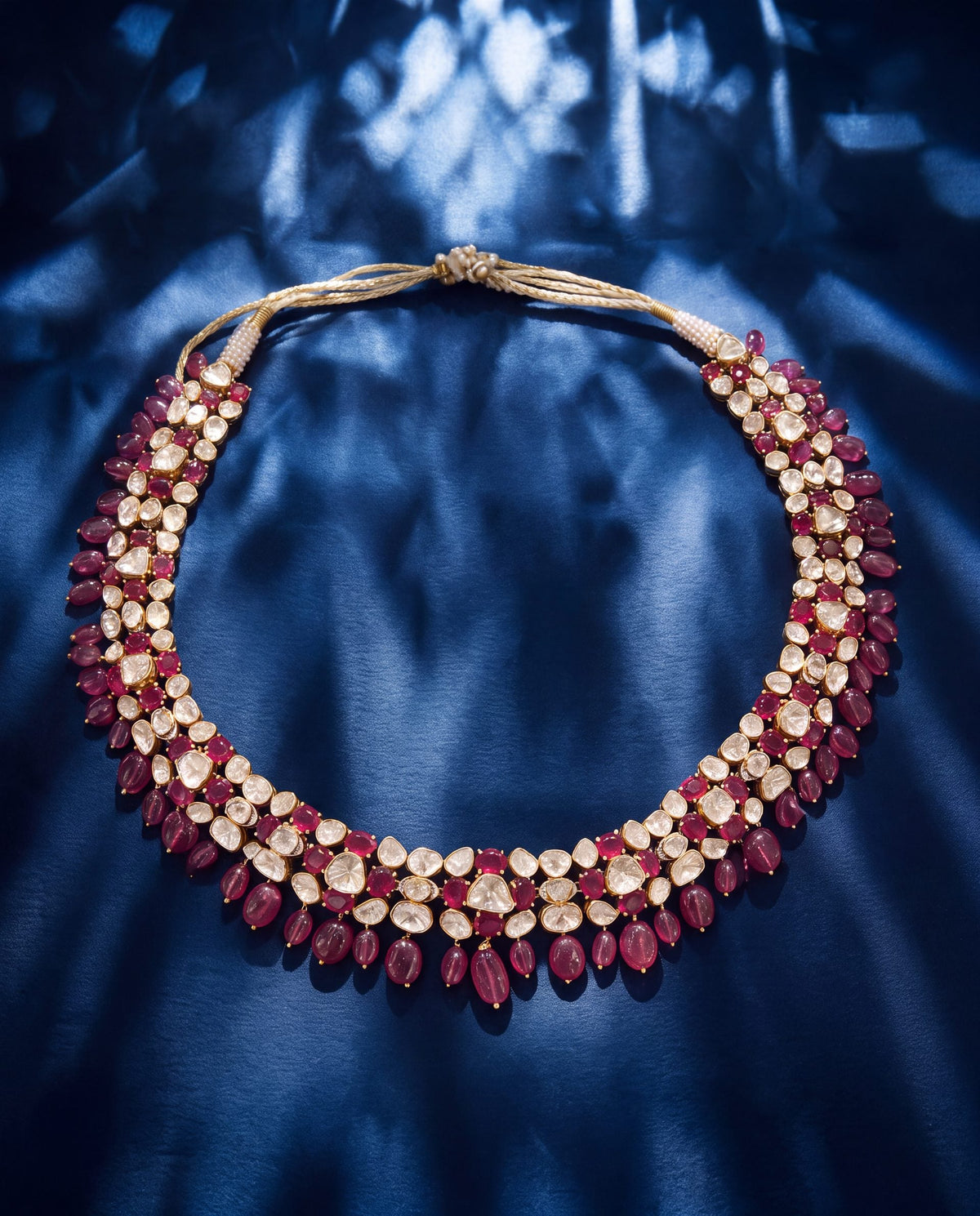 Dhwani Polki And Diamond Necklace
