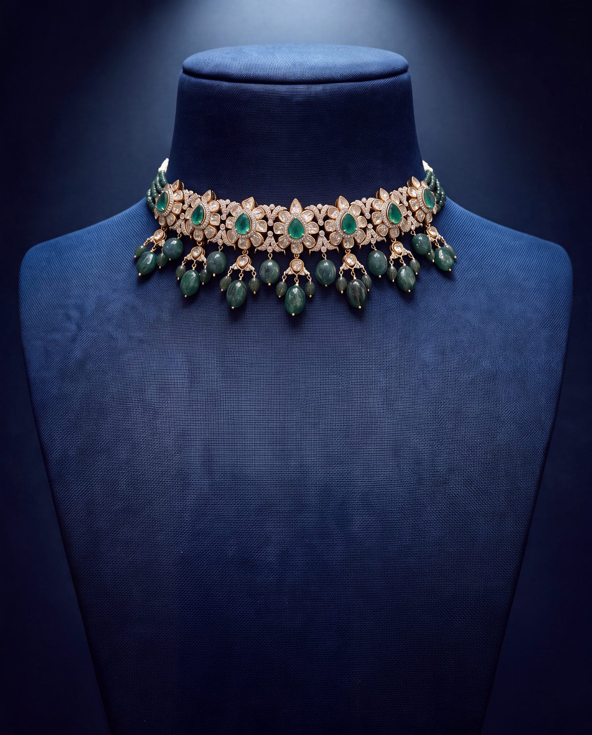 Ruhani Polki And Diamond Choker